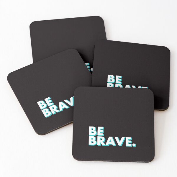 Item preview, BE BRAVE in black designed and sold by SquareClub.
