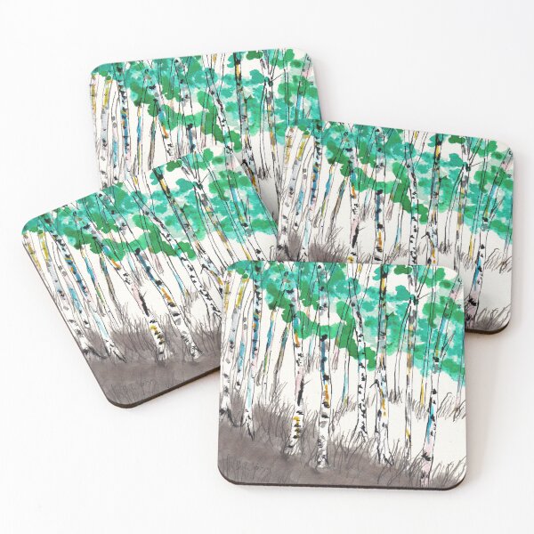 Item preview, summer birches designed and sold by wormink.