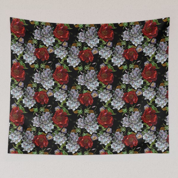Item preview, Embroidery red roses  designed and sold by matrioshka.