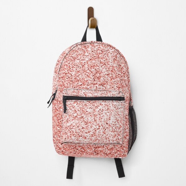 Living coral light glitter sparkles Backpack