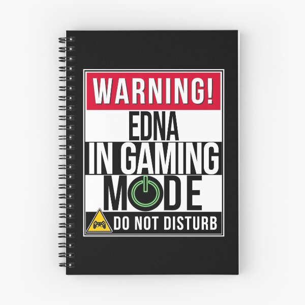 Item preview,  Warning Edna In Gaming Mode - Funny Girl Gamer Gift For Edna designed and sold by Bontini.