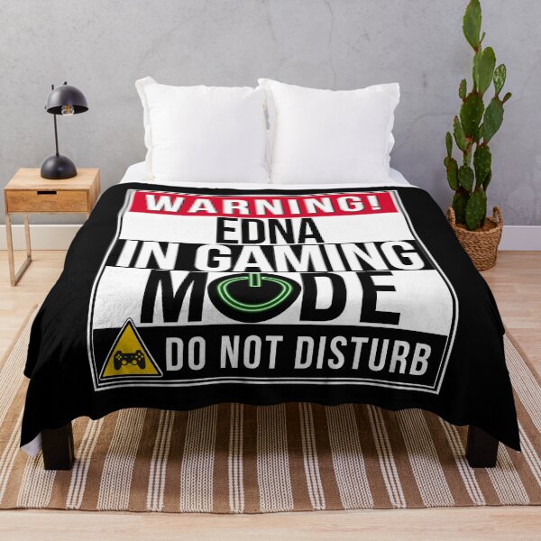 Item preview,  Warning Edna In Gaming Mode - Funny Girl Gamer Gift For Edna designed and sold by Bontini.