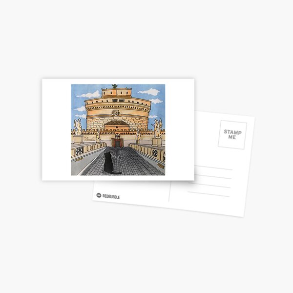 Journal of a Cat in Rome - Castel S. Angelo Postcard