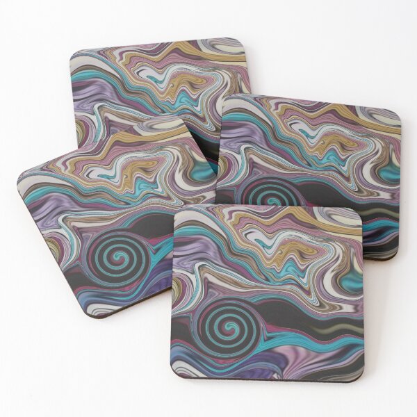 Item preview, Abstract Fluid Painting Marble Pattern Colorful designed and sold by Patricia Piotrak.