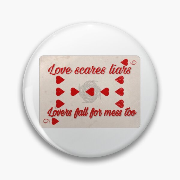 Item preview, LOVE SCARES LIARS, LOVER FALLS OR MESS TOO designed and sold by irstore11.