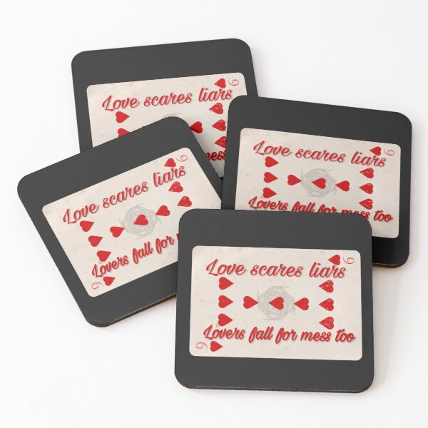 Item preview, LOVE SCARES LIARS, LOVER FALLS OR MESS TOO designed and sold by irstore11.