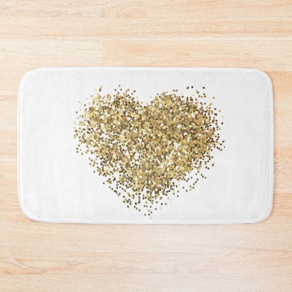 Item preview, gold glitter heart designed and sold by angieanguk.