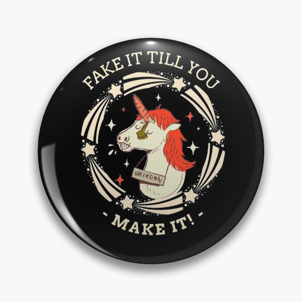 Item preview, Fake It Till You Make It- Horse Unicorn Funny Design designed and sold by joabaj.