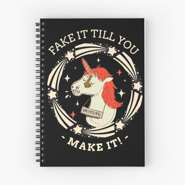 Item preview, Fake It Till You Make It- Horse Unicorn Funny Design designed and sold by joabaj.