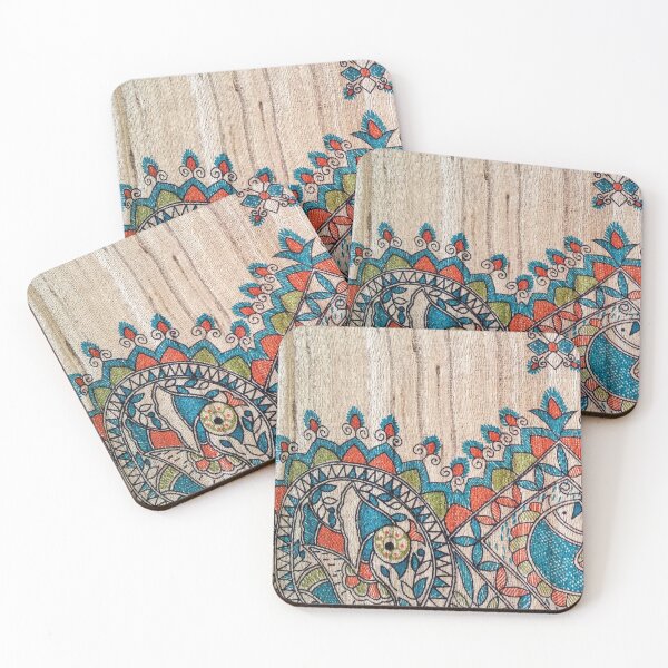 Item preview, Orange, Blue & Green Print Textile designed and sold by presenthome.