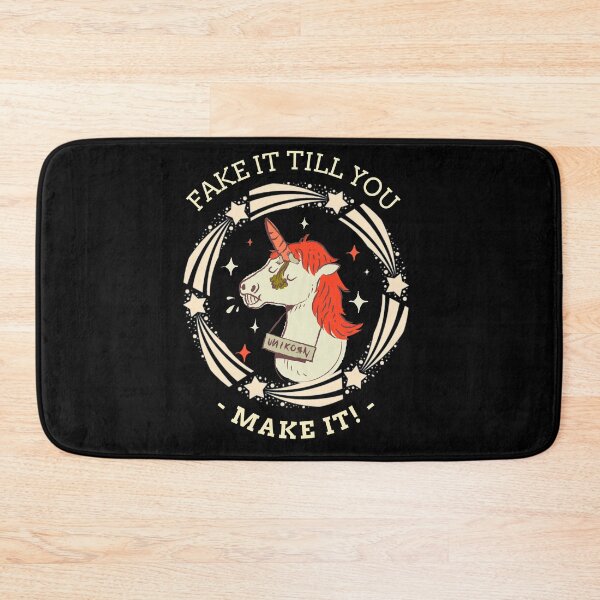 Item preview, Fake It Till You Make It- Horse Unicorn Funny Design designed and sold by joabaj.