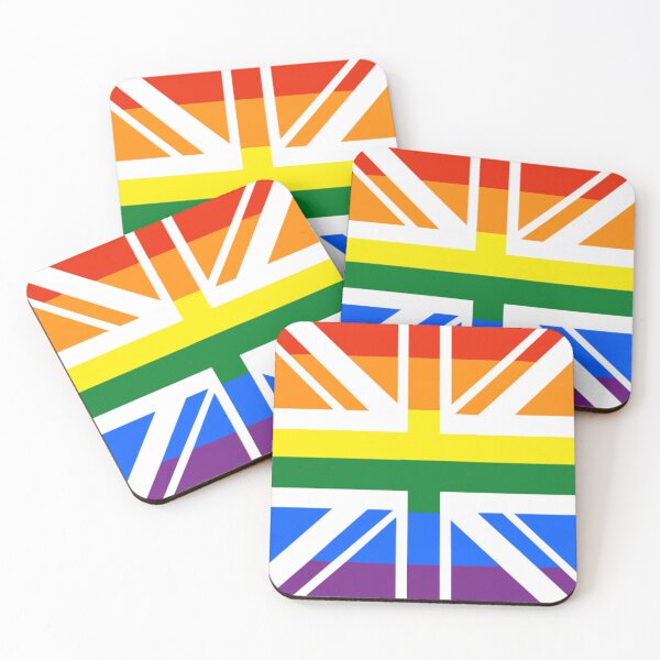Item preview, Rainbow England United Kingdom Gay Pride Pink Flag Union Jack designed and sold by Draculaura2009.