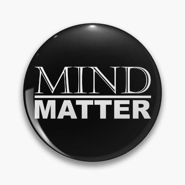 Item preview, Mind Over Matter Motivational Strength Quotes and Sayings Minimal White Typography designed and sold by ColorMeHappy123.