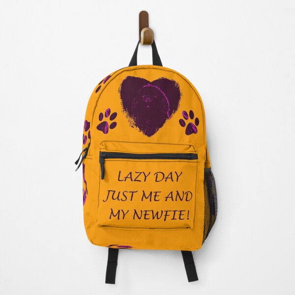 Item preview, Newfoundland dog heart purple designed and sold by Moonyflower.
