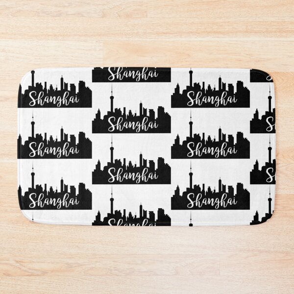 Item preview, Shanghai, China City Skyline Silhouette designed and sold by Ashleylcoop.