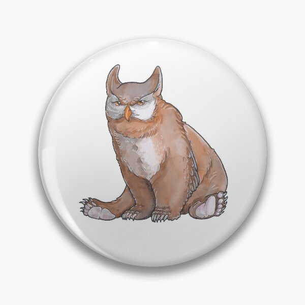 Item preview, Dungeons and Dragons, annoyed Horned Owlbear Illustration designed and sold by Hasel-Anne.