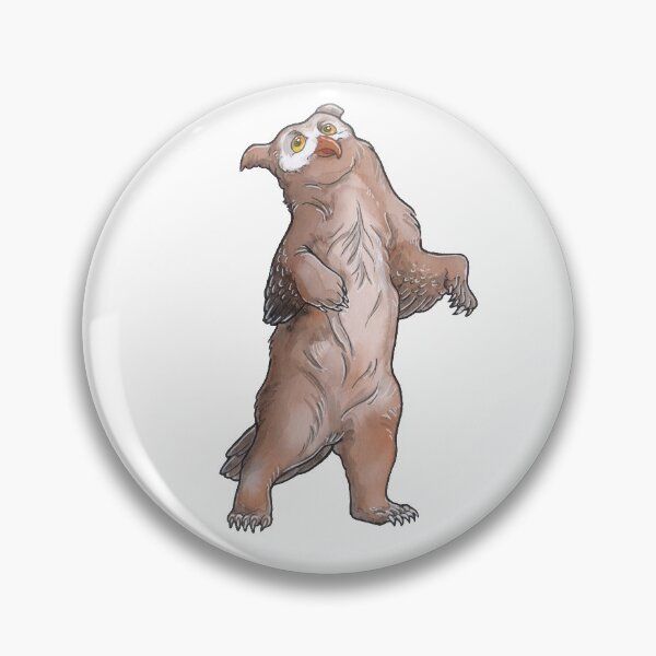 Item preview, Dungeons and Dragons, derpy Horned Owlbear Illustration designed and sold by Hasel-Anne.