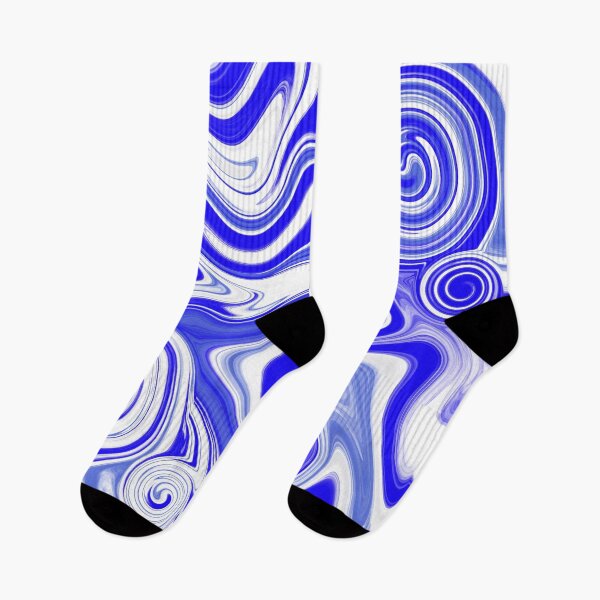 Item preview, Pintura fluida azul blanco designed and sold by Patricia Piotrak.