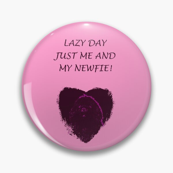 Item preview, Newfoundland dog heart purple designed and sold by Moonyflower.