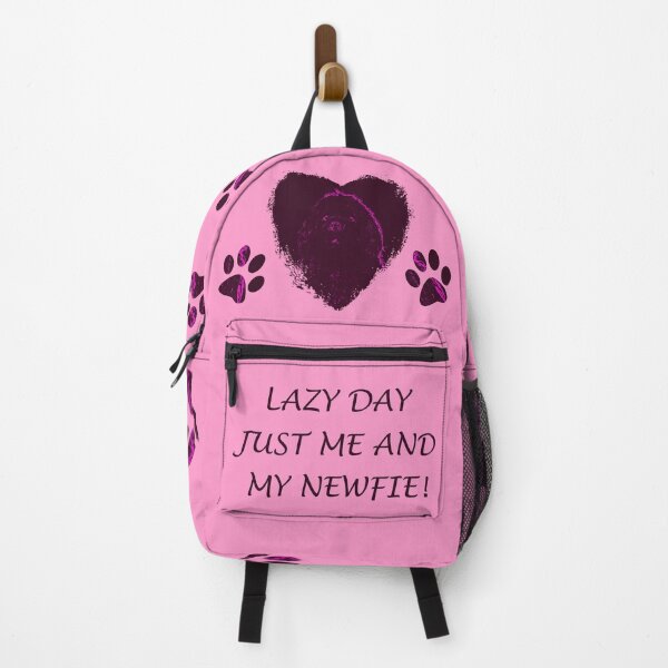 Item preview, Newfoundland dog heart purple designed and sold by Moonyflower.