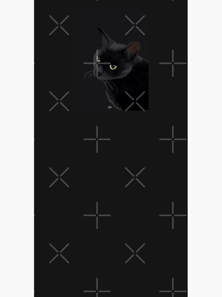 Black cat in the dark by BATKEI
