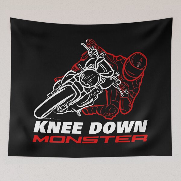 Item preview, Knee Down Monster for Monster Lovers - Dark Edition with Text - Biker Quotes designed and sold by etoide.