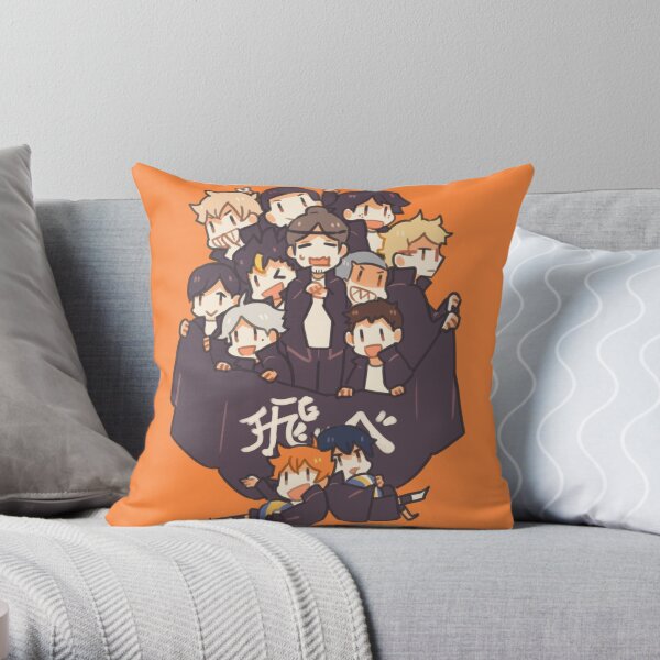 Haikyuu!! Team Karasuno Throw Pillow