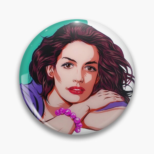 Item preview, Anne Hathaway - An illustration by Paul Cemmick designed and sold by TIGERDAVER.