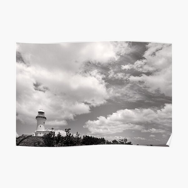 Lighthouse in the Clouds - NSW - Australia Poster