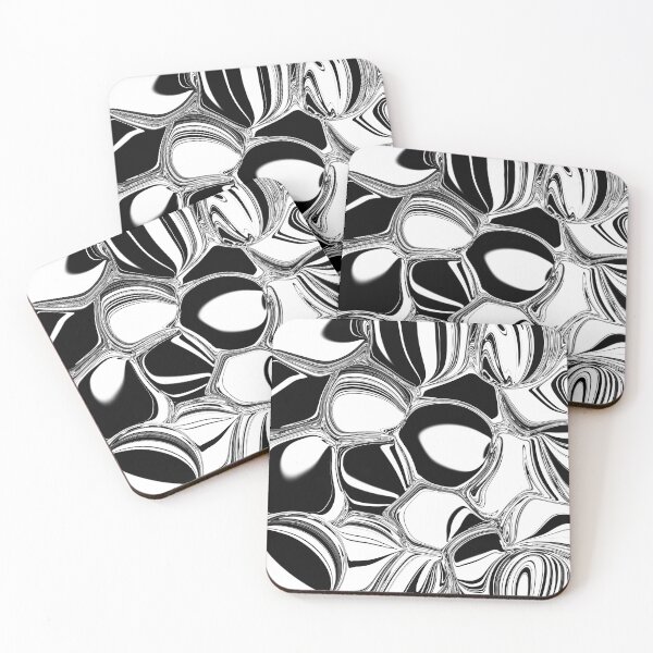Item preview, Fluid Painting Black White Circular Pattern designed and sold by Patricia Piotrak.