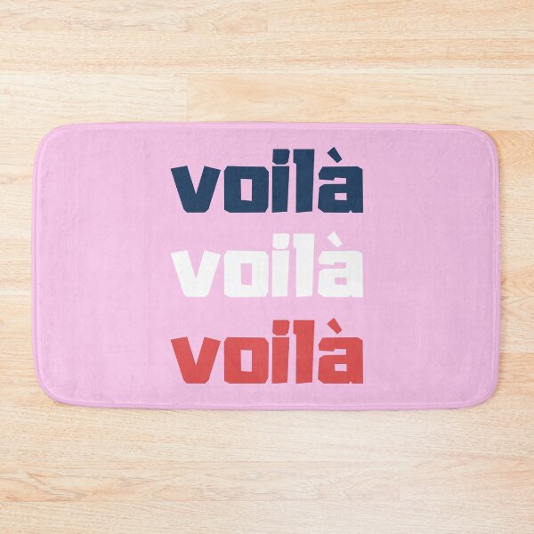 Item preview, Voilà Voilà Voilà - Minimalist French Quote Chic Elegant Parisian designed and sold by Mars Babe.
