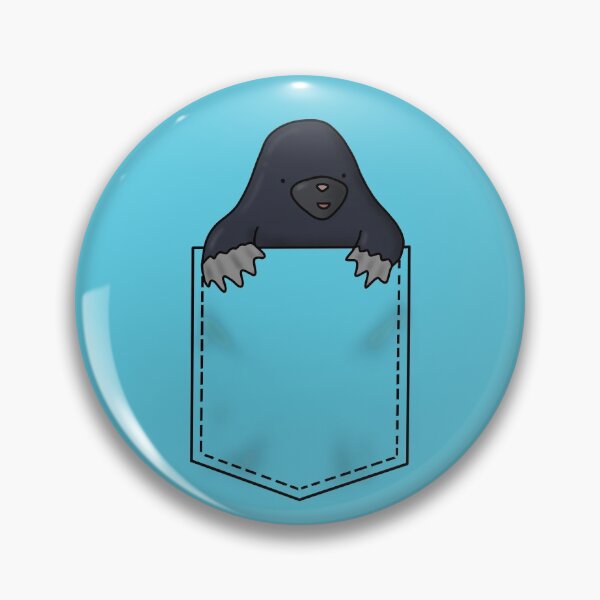 Item preview, Cute mole in a pocket designed and sold by Pickle-Lily.