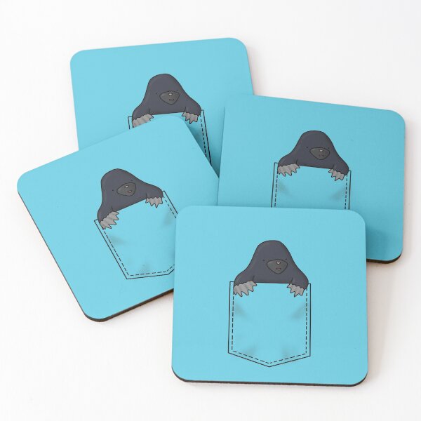 Item preview, Cute mole in a pocket designed and sold by Pickle-Lily.