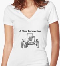 A new perspective on life Women's Fitted V-Neck T-Shirt