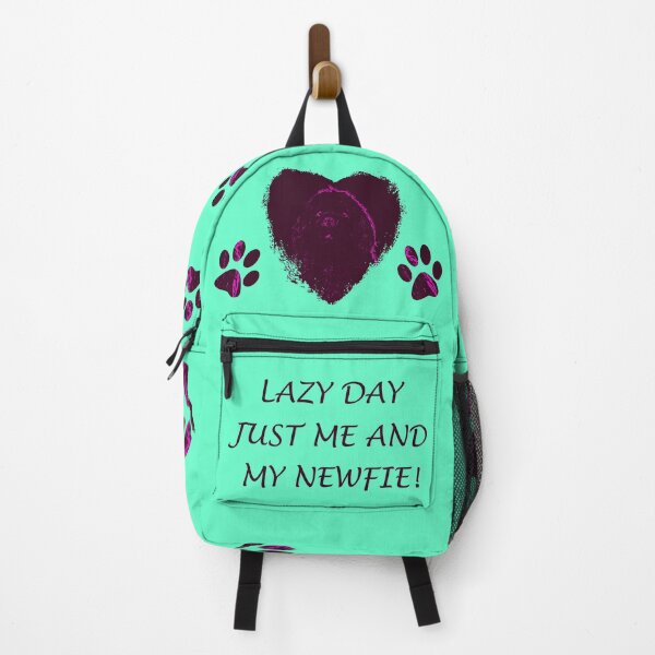 Item preview, Newfoundland dog heart purple designed and sold by Moonyflower.