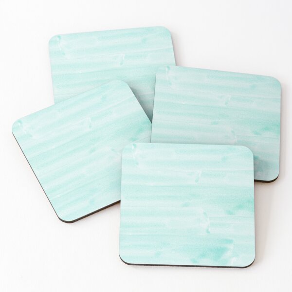 Item preview, Pretty Teal WaterColor Brush Strokes (Modern • Chic • Soft Pastel • Abstract Background) designed and sold by SassyClassyMe.