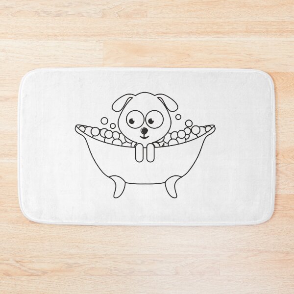 Item preview, Dog in bath designed and sold by angieanguk.