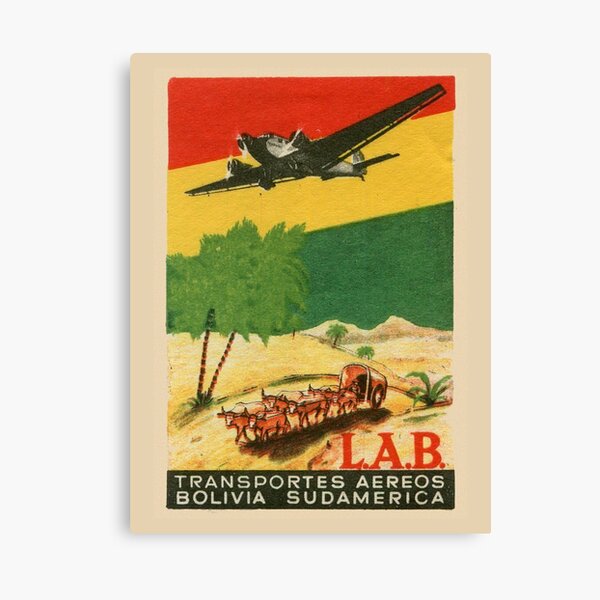 LAB - Transportes Aereos Bolivia Sudamerica Canvas Print