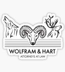 Wolfram & Hart: Attorneys at Law Sticker