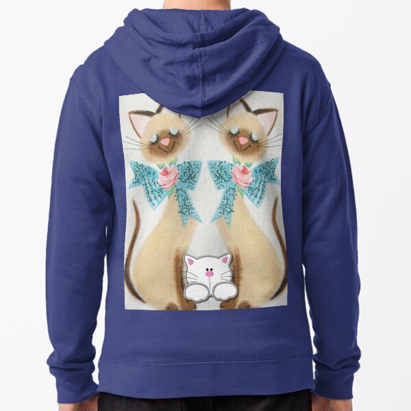 Cat Zipped Hoodie