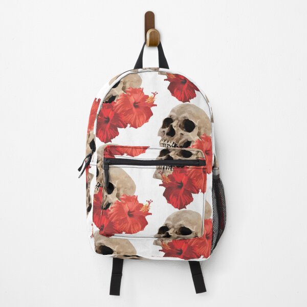 Item preview, Skull and hibiscus designed and sold by MarranArt.