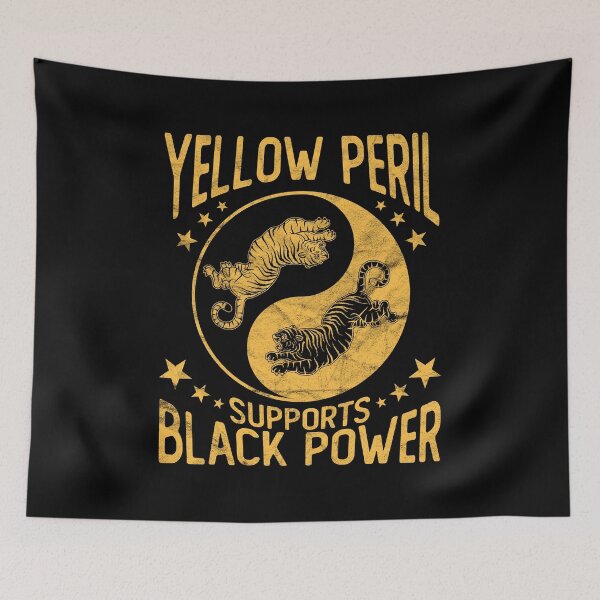 Item preview, Yellow Peril Supports Black Power designed and sold by ThirdCultureKidDesigns.