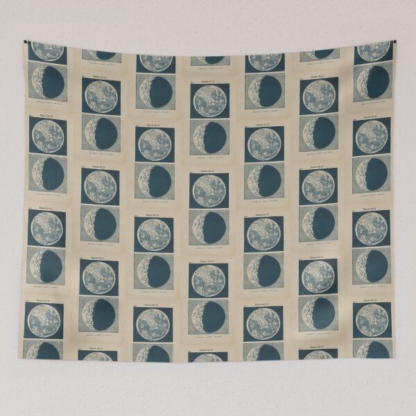 Item preview, Full And Crescent Moon designed and sold by BlueSpecsStudio.