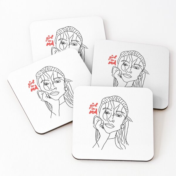 Item preview, girl in red: girlfriend album cover doodle designed and sold by laurhog.