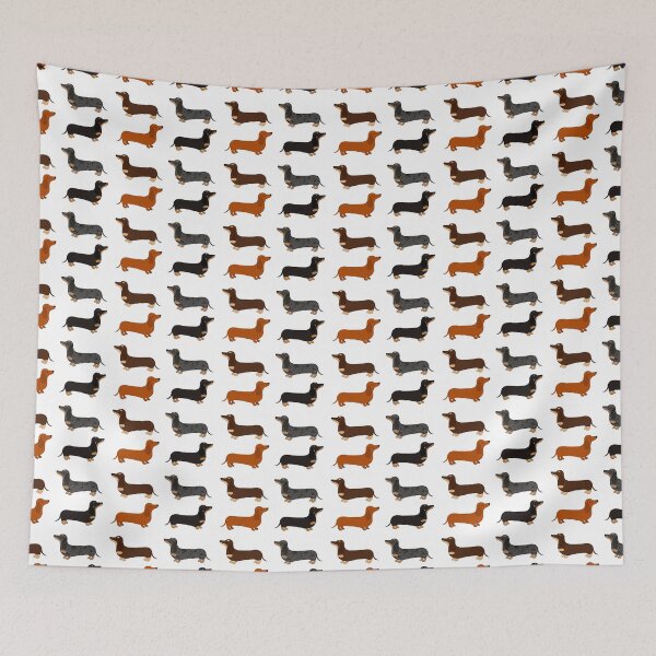 Item preview, Dachshund Patterns designed and sold by Moopichino.