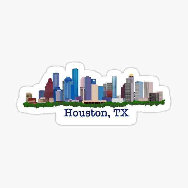 Houston Nickname Crush City Skyline | Sticker