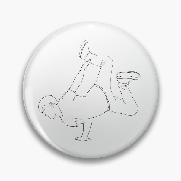 Item preview, Breakdancer Line Art designed and sold by aliciab013.