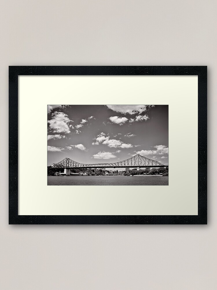 Alternate view of Bridging the Brisbane River - Australia Framed Art Print