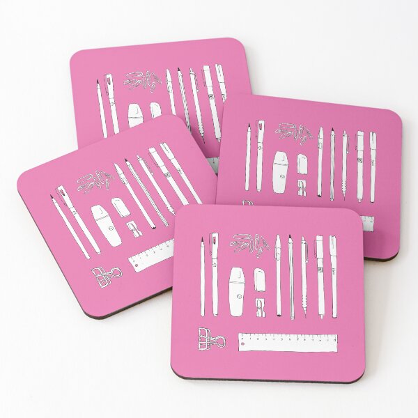 Item preview, Office supplies pink version designed and sold by Aidi Riera.