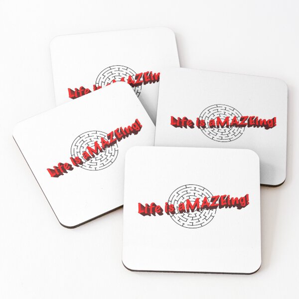 Item preview, Life is aMAZEing! in red designed and sold by JonHarrisStudio.